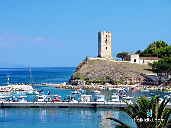 Chalkidiki: Turm von Nea Fokea, Kassandra