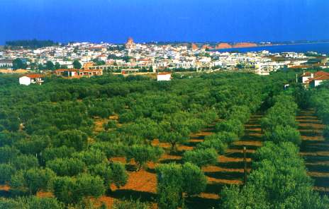 General view of the town from west