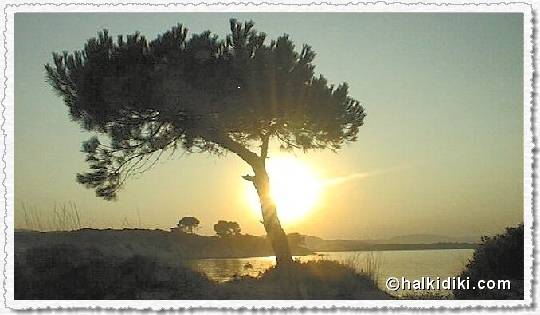 Sunset at Karidi beach