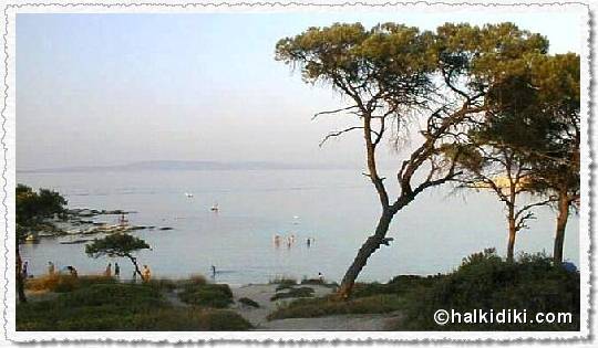 Evening at Karidi beach